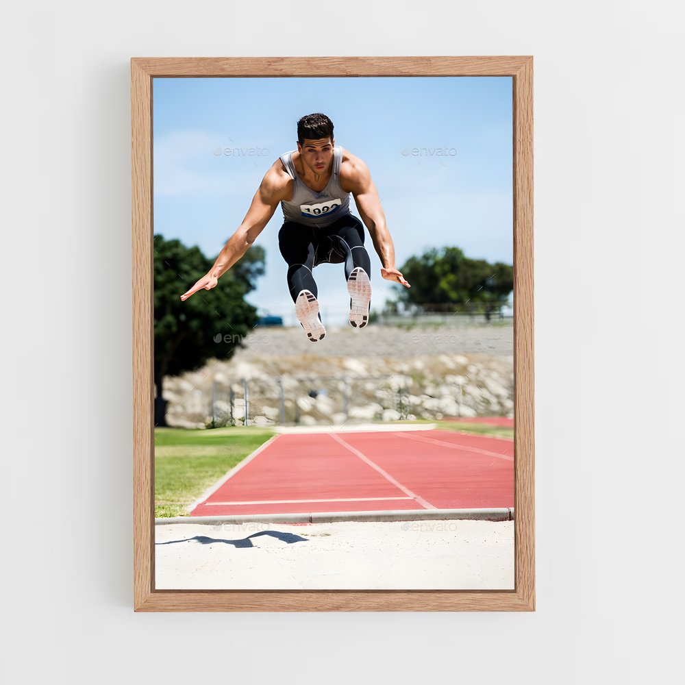 Poster Saut Vers l'Avenir – affiche Athlétisme (vue 4)